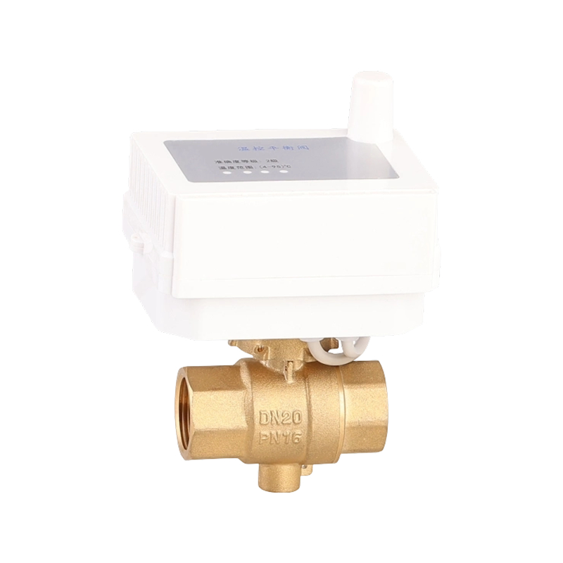 DN15 الكهربائية صمام الكرة النحاسية درجة الحرارة العادية